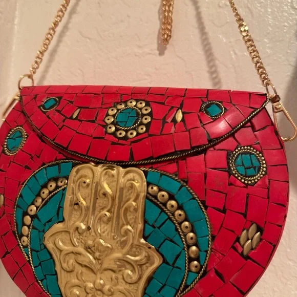 Intricate Design, one of a kind, Ramla bags! Hand made, artistic design style! - Picture 7 of 7